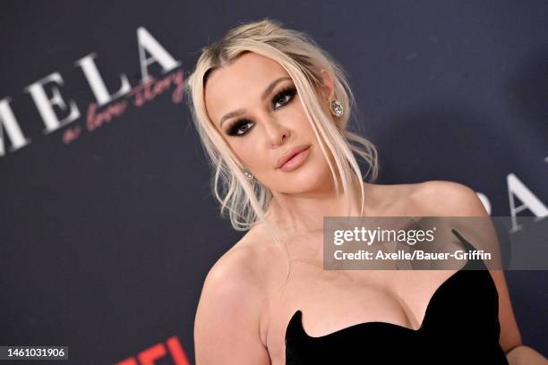 Tana Mongeau attends the Premiere of Netflix's "Pamela, a love story" at TUDUM Theater on January 30, 2023 in Hollywood, California.