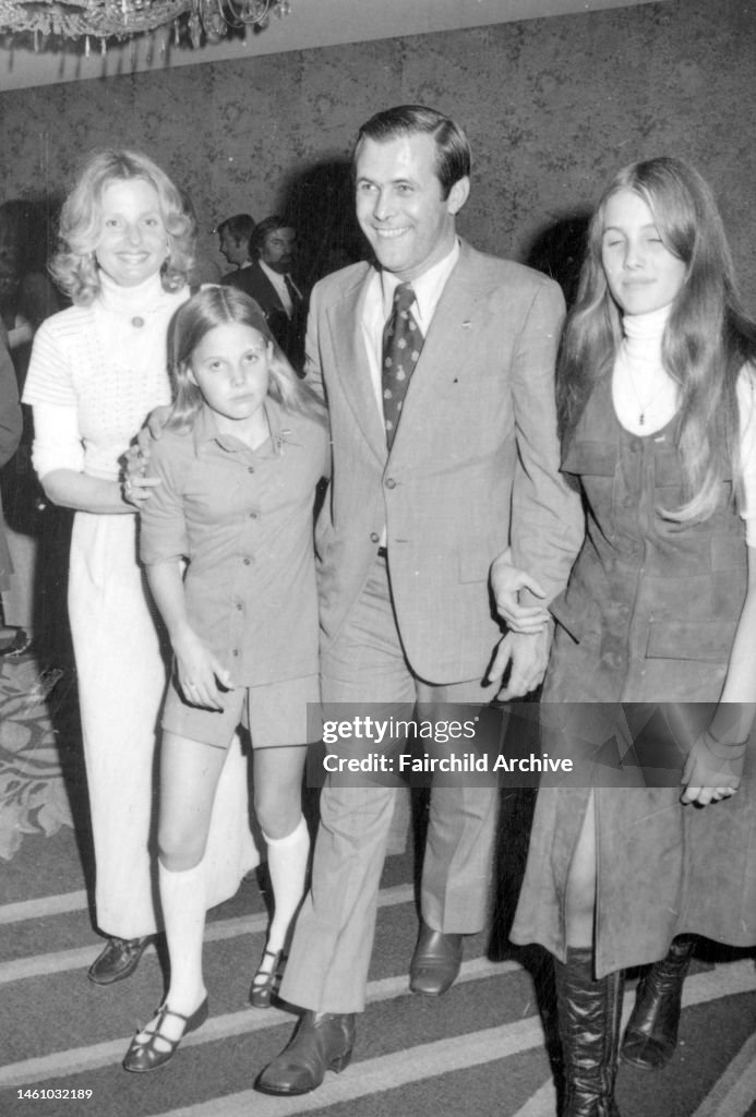 Markus Rumpsfeld Donald Rumsfeld with wife Joyce and daughters Valerie and Marcy at an ...