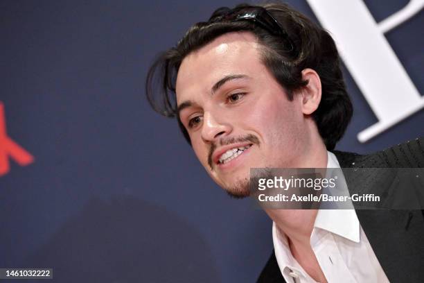 Dylan Jagger Lee attends the Premiere of Netflix's "Pamela, a love story" at TUDUM Theater on January 30, 2023 in Hollywood, California.