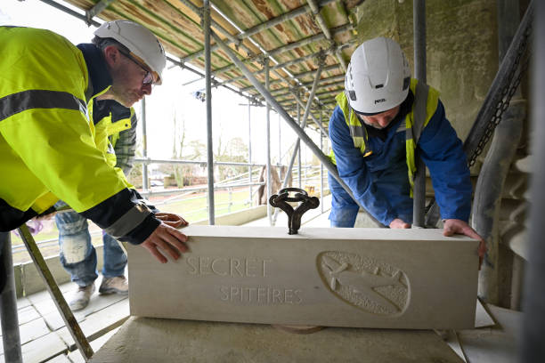 GBR: Secret Spitfire Commemorative Stone Installed At Salisbury Cathedral