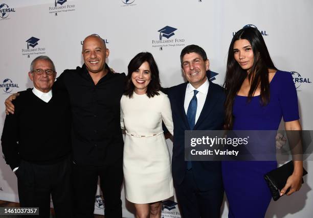 Ron Meyer, Vin Diesel, Laura Shell, Jeff Shell and Paloma Jimenez