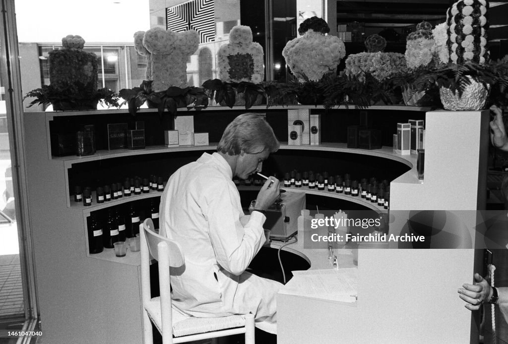 Marcus Roure John Maack, perfumer for Roure Bertrand Dupont, making fragrances for ...