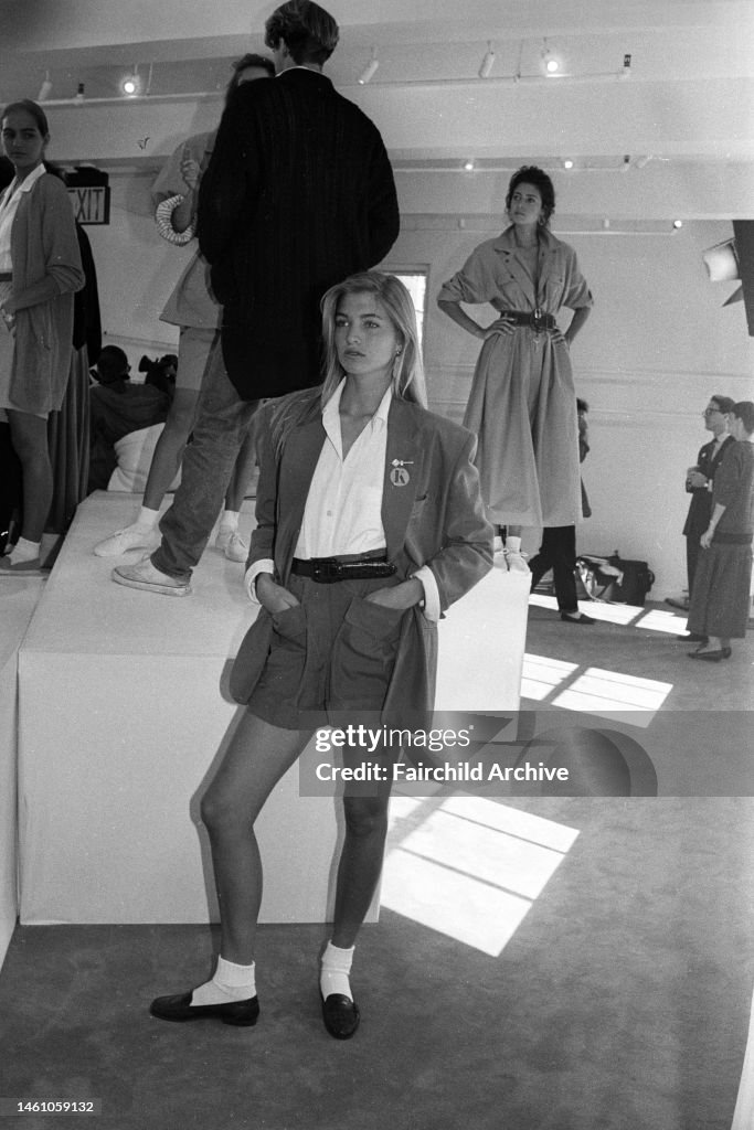 Model 1989 Models wearing outfits from the DKNY by Donna Karan spring 1989 ready ...