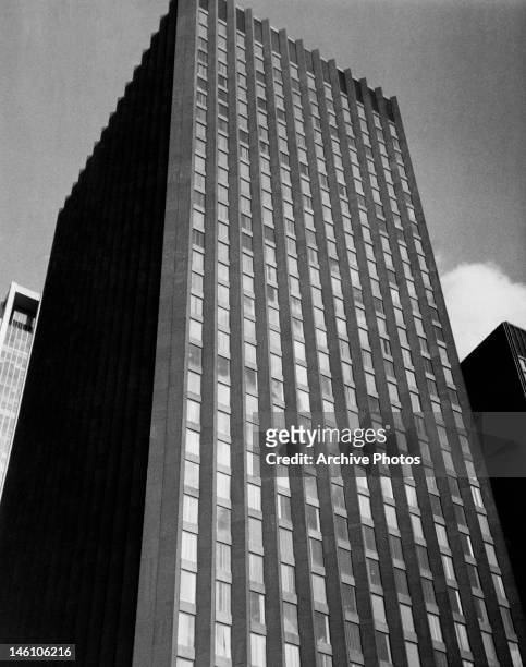 The CBS Building in Manhattan, New York City, circa 1970. The 38 story building was designed by Eero Saarinen and opened in 1965.