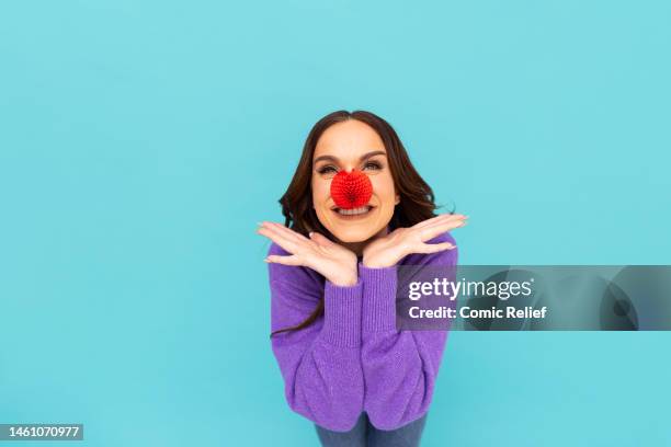 In this image released on February 1 TV Personality, Vicky Pattison supports Red Nose Day 2023 by wearing the new Red Nose, which has been designed...