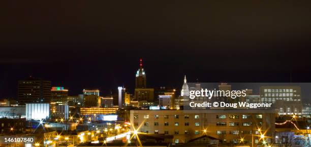 city skyline - lansing - fotografias e filmes do acervo