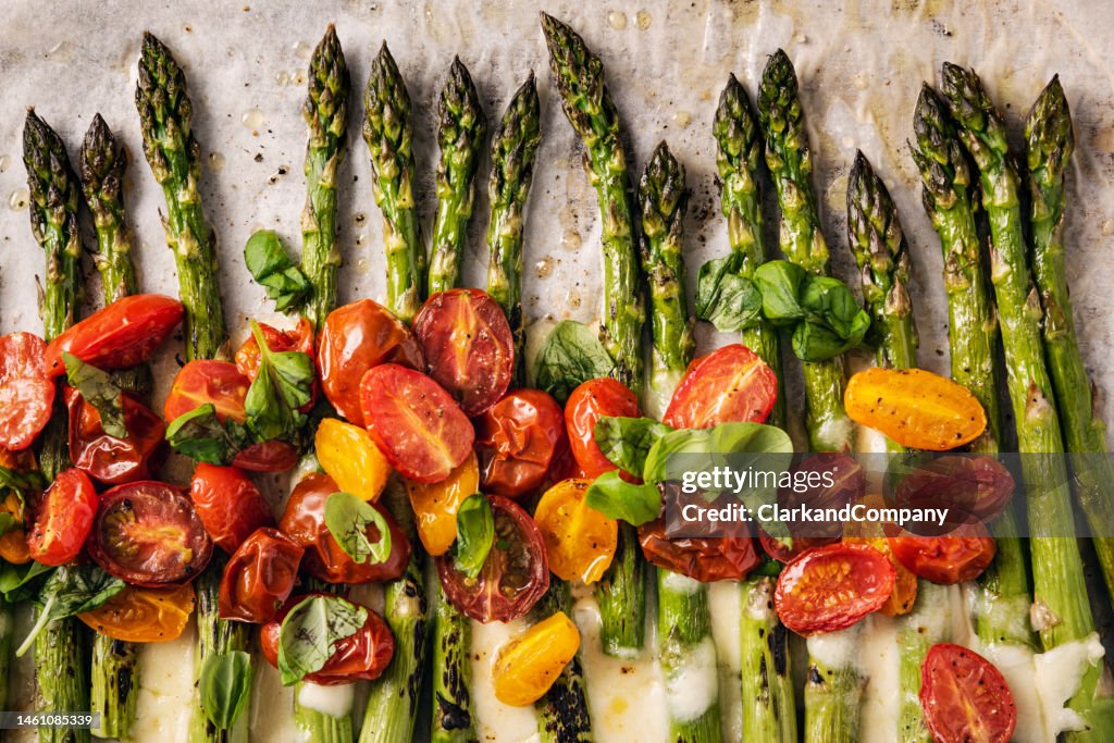 Asparagus Caprese Salad