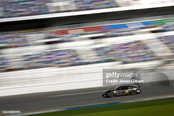 Mike Rockenfeller drives during the NASCAR Garage 56 Test at Daytona International Speedway on January 31, 2023 in Daytona Beach, Florida.