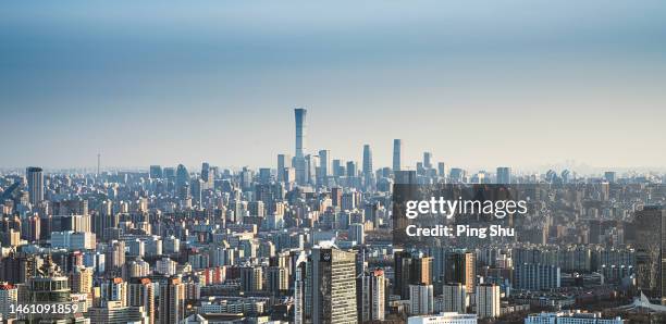 beijing city skyline；china - peking skyline stock pictures, royalty-free photos & images