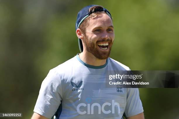 Phil Salt of England looks on during a England Nets Session at the Diamond Oval on January 31, 2023 in Kimberley, South Africa.