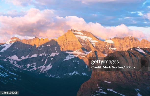 scenic view of snowcapped mountains against sky during sunset,helena,montana,united states,usa - helena montana ストックフォトと画像