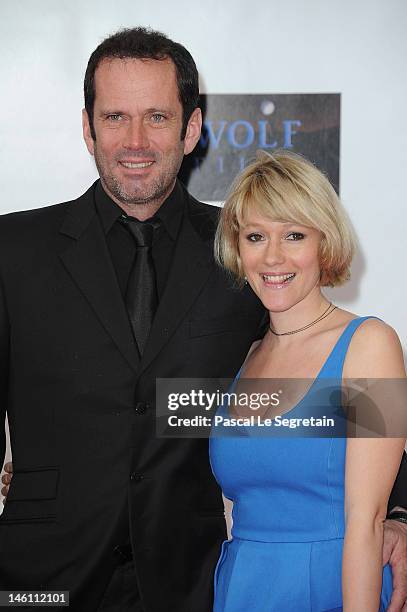Christian Vadim and Julia Livage attend the opening night of the 2012 Monte Carlo Television Festival held at Grimaldi Forum on June 10, 2012 in...