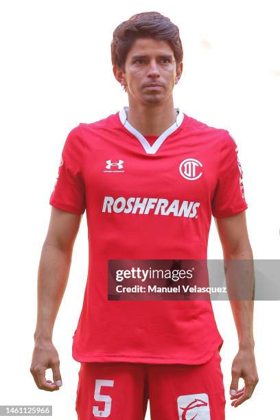 Carlos Orrantia of Toluca looks on during the 4th round match between Toluca and Leon as part of the Torneo Clausura 2023 Liga MX at Nemesio Diez...