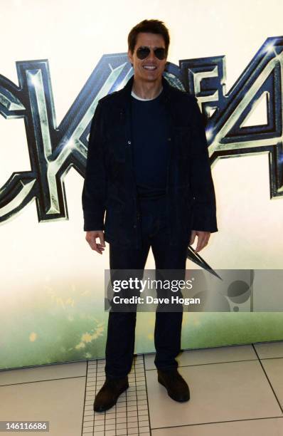 Tom Cruise attends the European premiere of Rock Of Ages at The Odeon Leicester Square on June 10, 2012 in London, England.