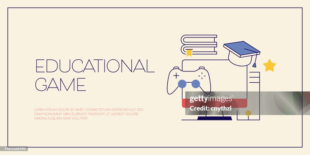 Educational Games Related Conceptual Vector Illustration Gamification ...
