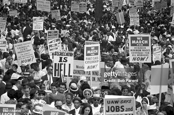 Liberal March The Great March organized by A. Philip Randolph and Bayard Rustin ...