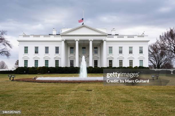 the white house, washington, dc, usa - witte huis stockfoto's en -beelden