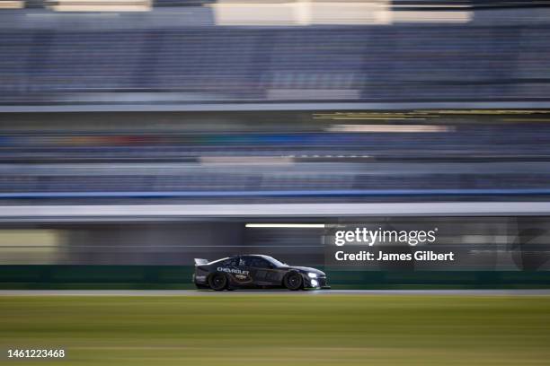 The NASCAR Garage 56 Test car is seen on track at Daytona International Speedway on January 31, 2023 in Daytona Beach, Florida.