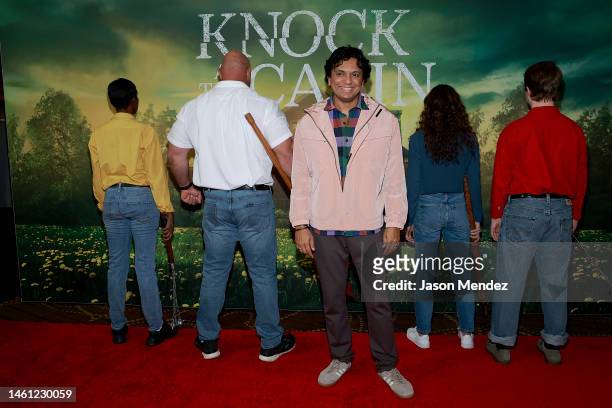 Night Shyamalan attends the "Knock At The Cabin" special screening with Kid Cudi at AMC Lincoln Square Theater on January 31, 2023 in New York City.