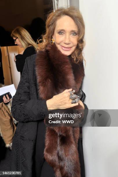 Marisa Berenson backstage