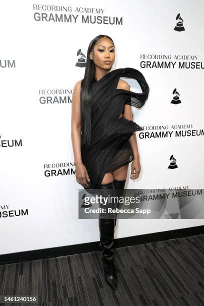Muni Long attends Celebrating GRAMMY Nominee: Muni Long at The GRAMMY Museum on January 31, 2023 in Los Angeles, California.