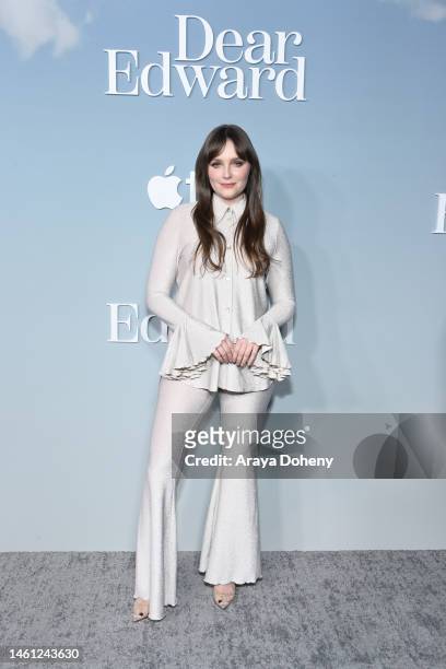 Amy Forsyth attends the premiere for Apple's Original Drama Series "Dear Edward" at Directors Guild Of America on January 31, 2023 in Los Angeles,...