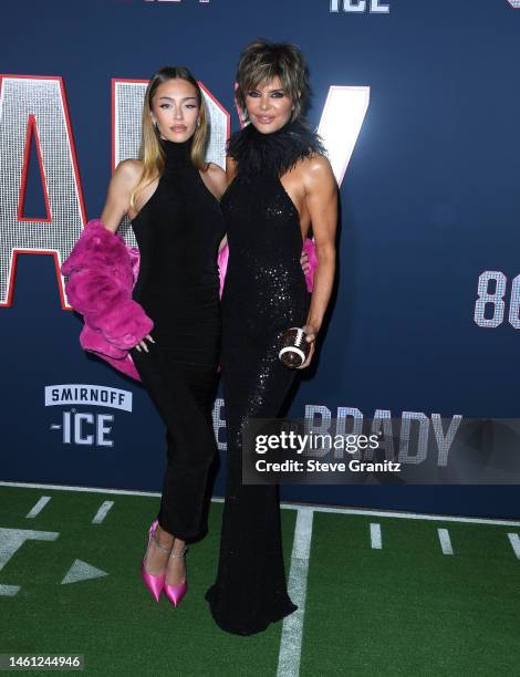 Delilah Belle Hamlin, Lisa Rinna arrives at the Los Angeles Premiere Screening Of Paramount Pictures' "80 For Brady" at Regency Village Theatre on...