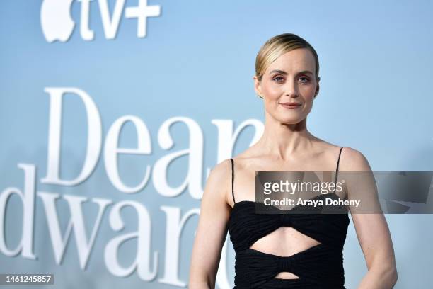 Taylor Schilling attends the premiere for Apple's Original Drama Series "Dear Edward" at Directors Guild Of America on January 31, 2023 in Los...