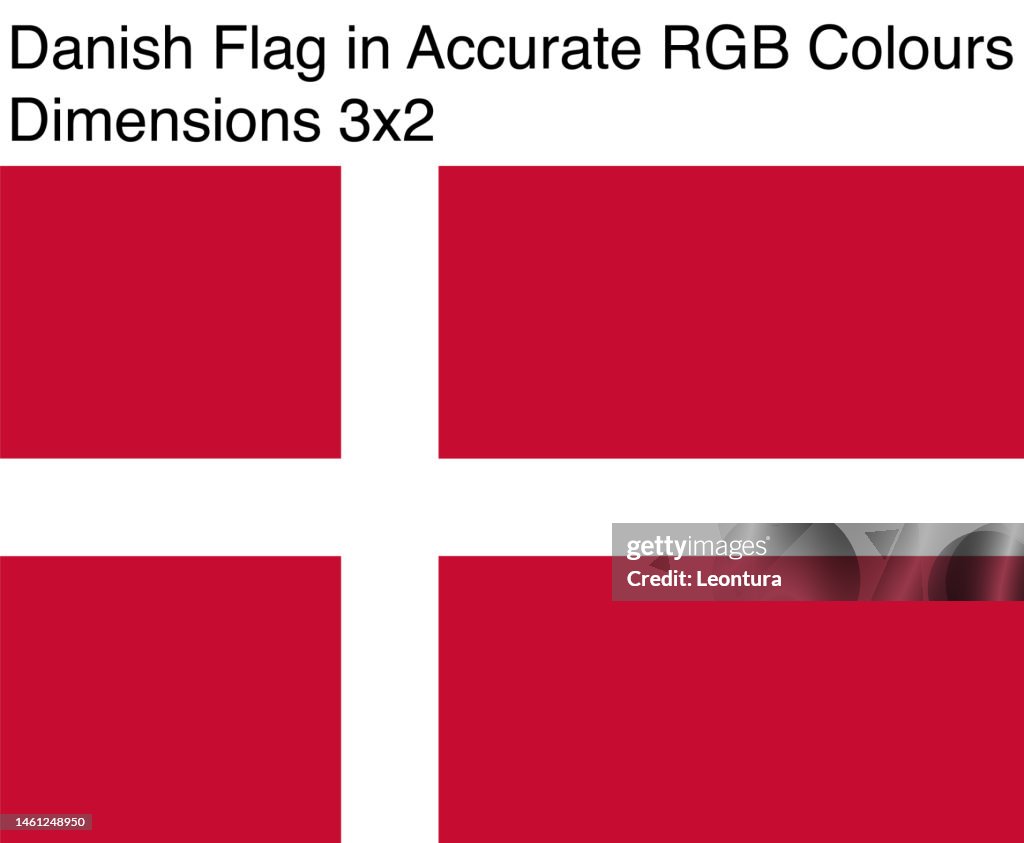 Danish Red Color Danish Flag In Accurate Rgb Colors High-Res Vector Graphic - Getty Images