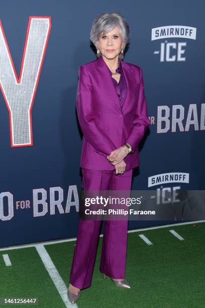 Jane Fonda attends the Los Angeles Premiere of Paramount Pictures’ “80 For Brady” presented by Smirnoff ICE at the Regency Village Theatre on January...