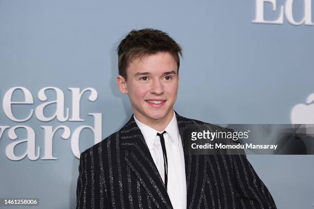 Maxwell Jenkins attends the premiere for Apple's original drama series "Dear Edward" at Directors Guild of America on January 31, 2023 in Los...