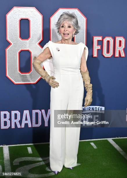 Rita Moreno attends the Los Angeles Premiere Screening of Paramount Pictures' "80 For Brady" at Regency Village Theatre on January 31, 2023 in Los...