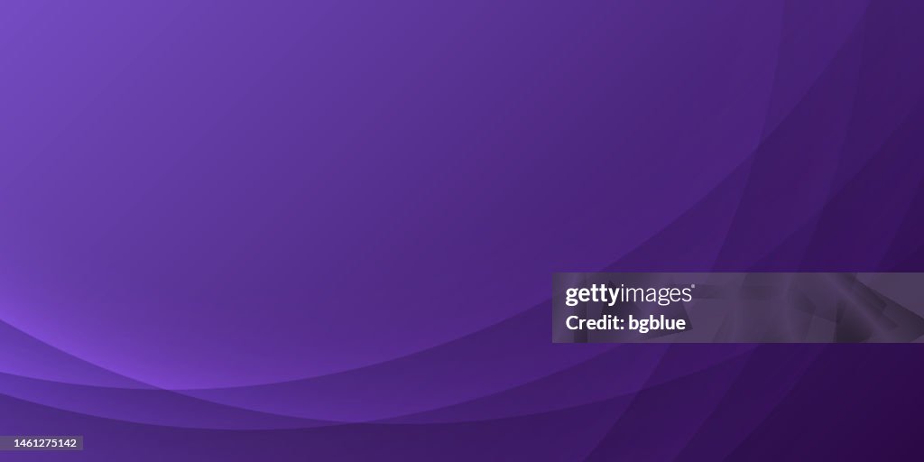 Fondo abstracto púrpura con curvas - Diseño geométrico de moda