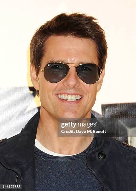 Actor Tom Cruise attends the European Premiere of 'Rock Of Ages' at Odeon Leicester Square on June 10, 2012 in London, England.