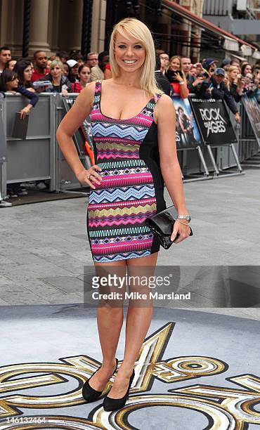 Liz McLarnon attends the premiere for Rock Of Ages at Odeon Leicester Square on June 10, 2012 in London, England.
