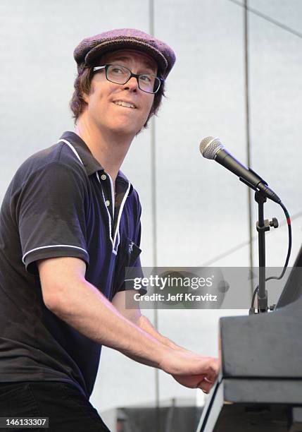 Ben Folds of Ben Folds Five performs onstage during Day 4 of Bonnaroo 2012 on June 10, 2012 in Manchester, Tennessee.