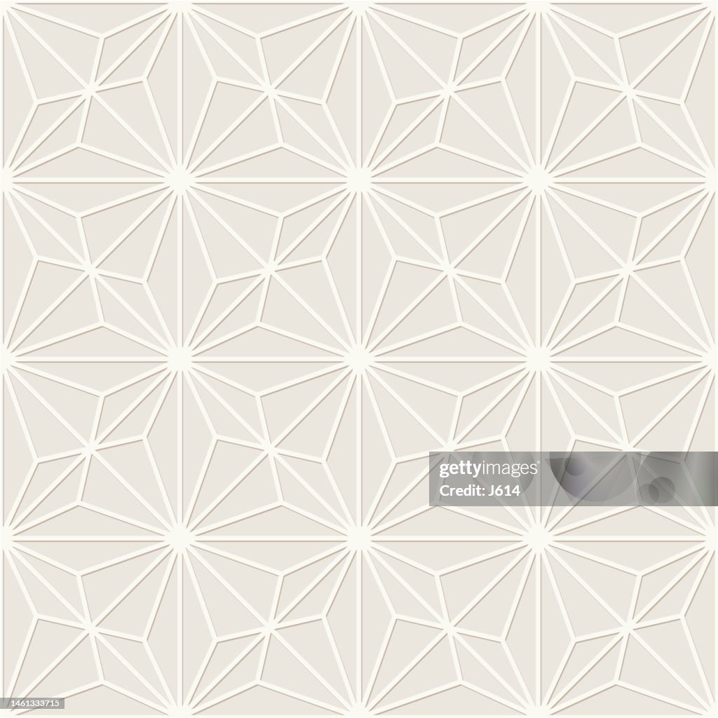 Geometric relief seamless pattern