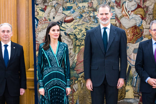 ESP: Spanish Royals Attend Audiences At Zarzuela Palace
