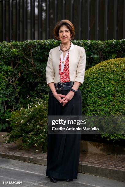 General Director of CERN Fabiola Gianotti attends the documentary presentation of "Alle Origini Del Nostro Futuro" at Rai Studios on February 1, 2023...