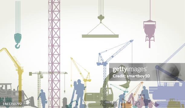 construction industry - construction frame stock illustrations
