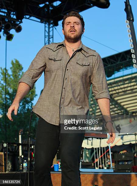Chris Young performs during the 2012 Downtown Hoedown at Comerica Park on June 10, 2012 in Detroit, Michigan.