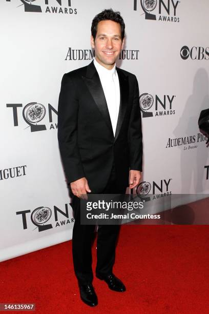 Actor Paul Rudd attends the 66th Annual Tony Awards at The Beacon Theatre on June 10, 2012 in New York City.