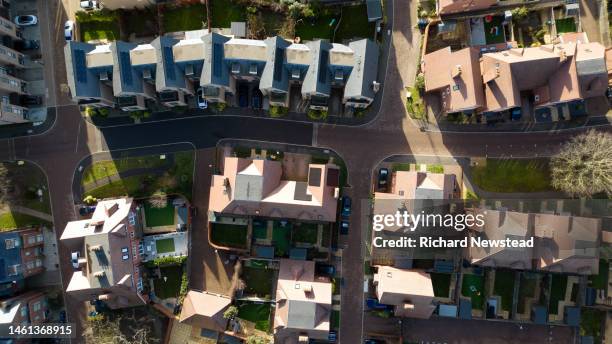 homes and streets - housing development plans stock pictures, royalty-free photos & images