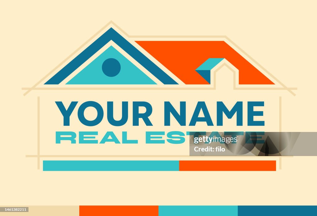 Real Estate Company House Design Symbol