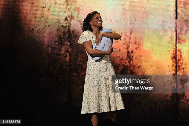 Audra McDonald performs from "Porgy and Bess" onstage at the 66th Annual Tony Awards at The Beacon Theatre on June 10, 2012 in New York City.