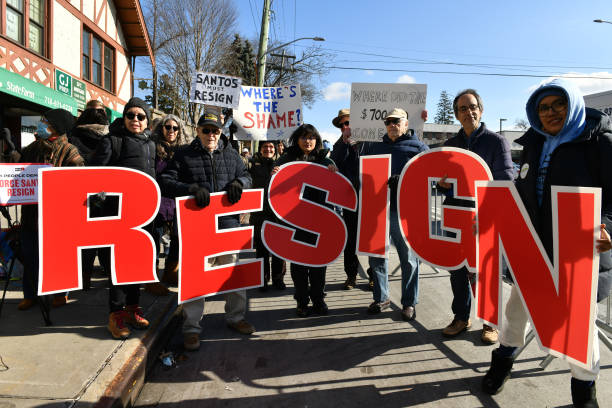 NY: MoveOn Along With Other Progressive Groups Deliver 100,000 Petition Signatures Calling On George Santos To Resign