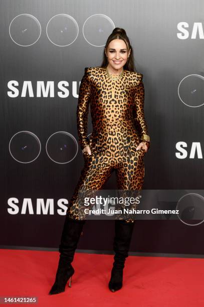 Paula Echevarria attends the Samsung New Products presentation at Espacio Ibercaja Delicias on February 01, 2023 in Madrid, Spain.