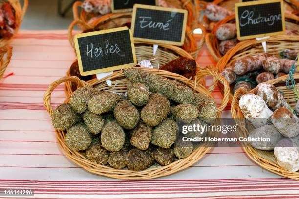 Sausages at a French Market, Southern France