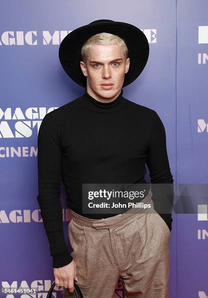Julian Riley aka Elektra Fence attends the Magic Mike Live show to ...