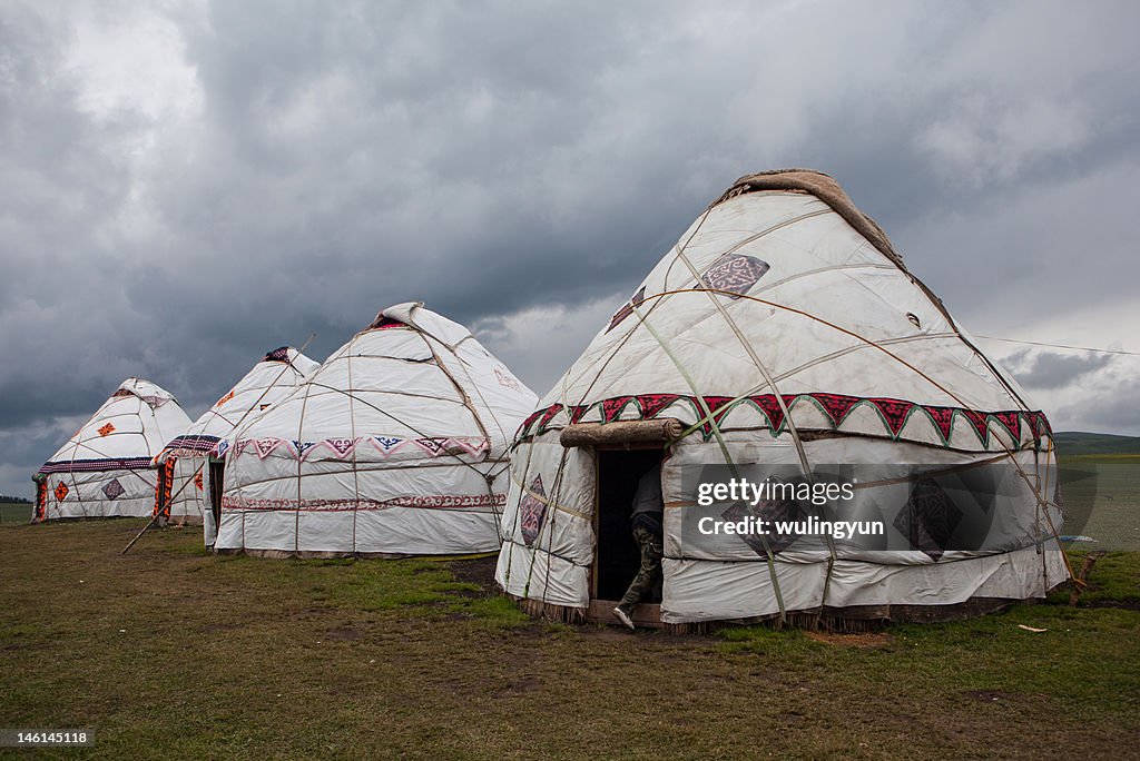 Kazakh's yurts